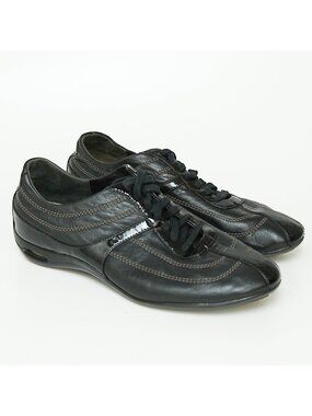 COLE HAAN Nike Air Leather Sneaker Womens 8.5 Black Comfort Shoe Vintage Bria